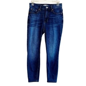 Elizabeth And James Jeans Womens 6/28 High Rise Skinny Ankle Medium Wash Denim